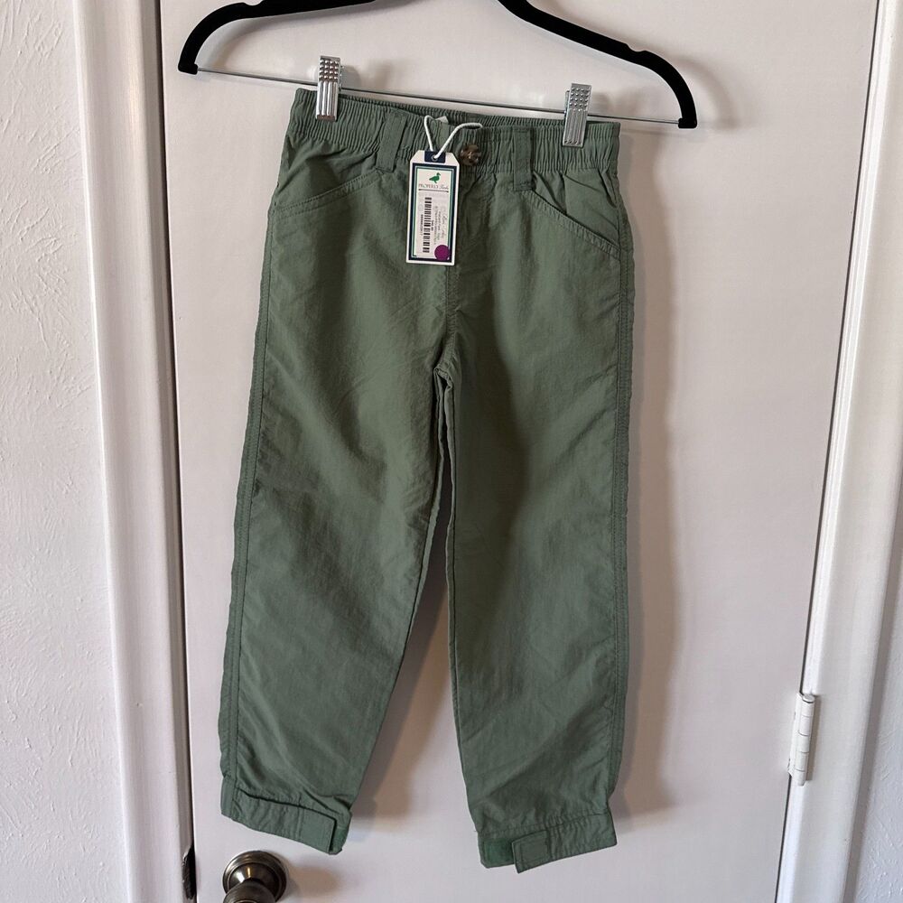 NWT Boys 6 Properly Tied Mallard Pant Sage Nylon Preppy
